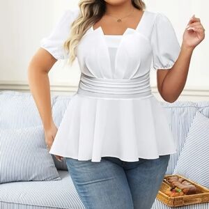 Elegant White Women's Top